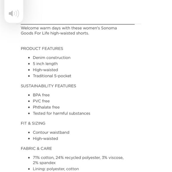 SONOMA SHORTS WOMEN 18 ANTIQUE BERRY DENIM HIGH RISE STRAIGHT THROUGH HIP. - Picture 9 of 11